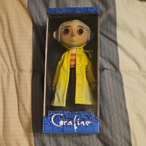Coraline Doll with Yellow Raincoat